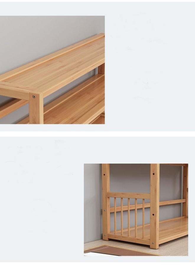 4 Tier Wood Book Storage Shelf