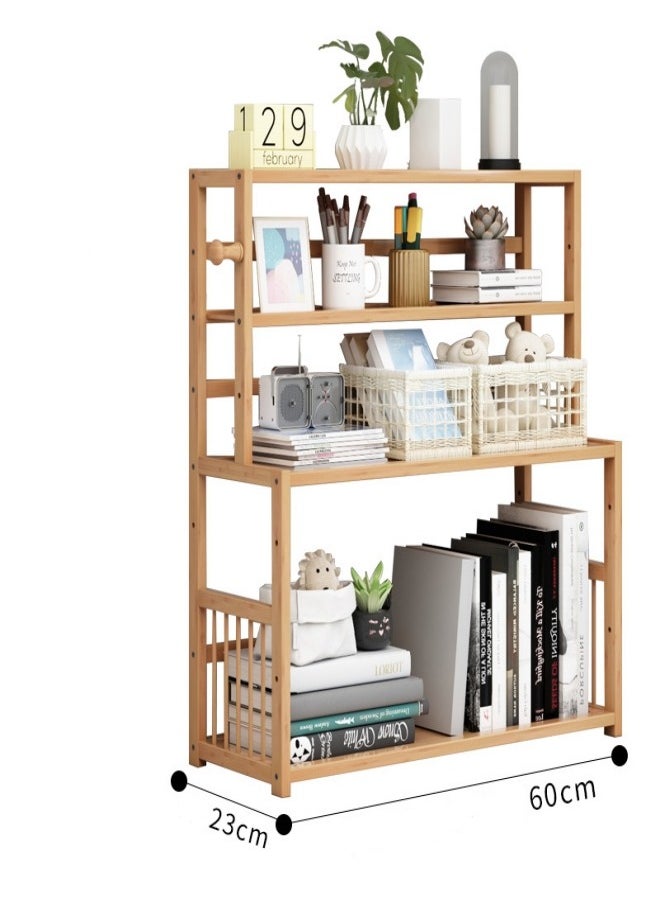 4 Tier Wood Book Storage Shelf