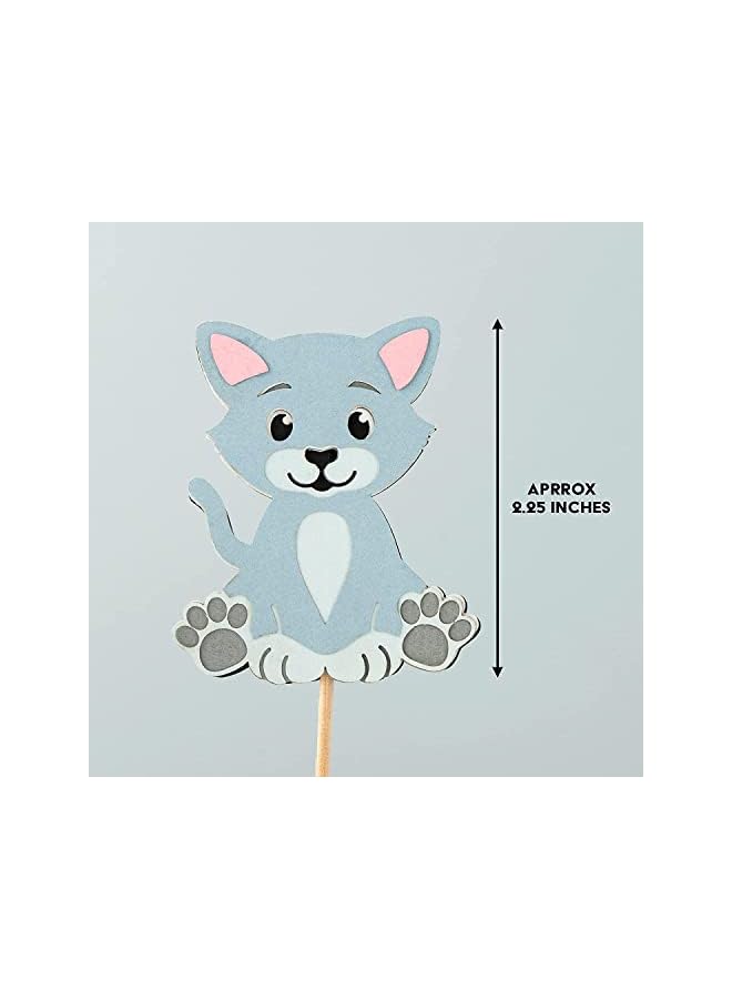 S-TOP Farm Fun Cupcake Toppers â€“ 10-Piece Set of Multi-Layer Farm Animal Party Picks for Kids Birthday, Baby Showers & Celebrations - Image 4