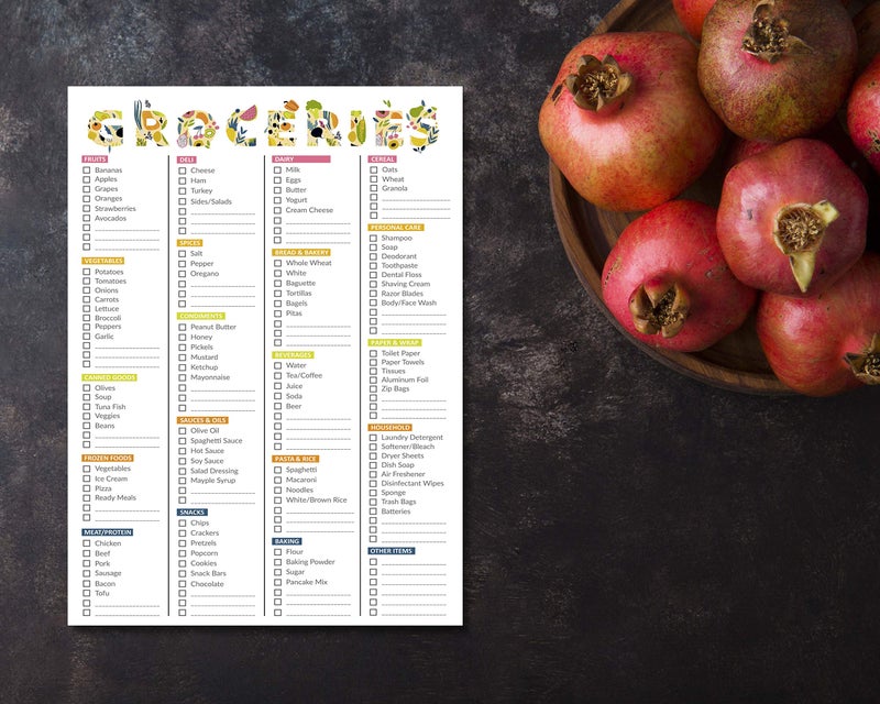 MUDRIT Grocery Shopping List Magnetic Pad for Refrigerator- Pantry/All Out of Template, 52 Tear Off Pages Magnet Notepad | to Do Checklist Weekly Meals Planner- 7”x10” Size - Image 5