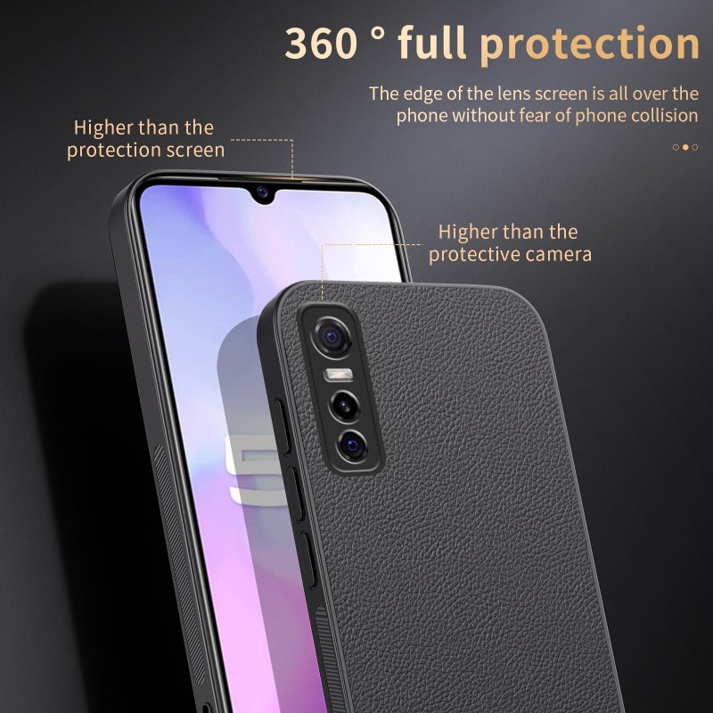 HuHa Case Cover For vivo Y73s HUIYI Leather Magnetic Phone Case(Brown) - Image 4