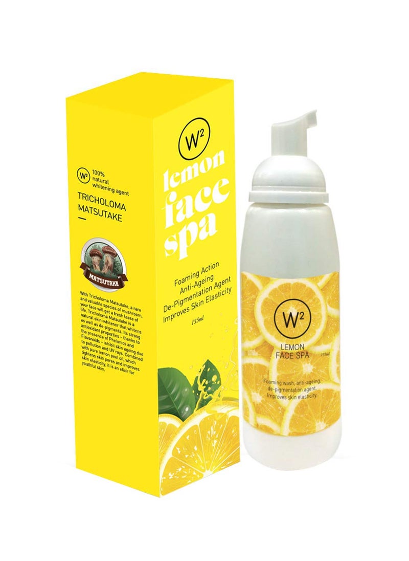 W2 W2 Why Wait Lemon Face Spa Vitamin B3 Tea Tree Oil Olive Leaf Extract Reduce Dead Skin Cells Dark Spots Pigmentation and Dullness 135ml Pack  - Image 1