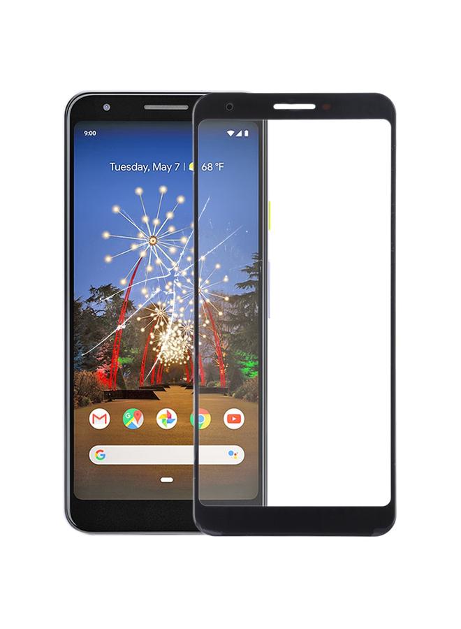 erorex Front Screen Outer Glass Lens for Google Pixel 3a XL(Black) - Image 1