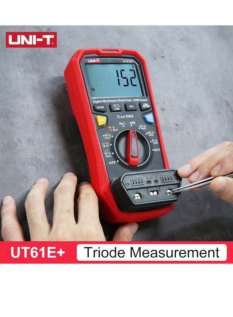 UNI-T UNI-T UT61E+ Digital Multimeter Auto Range High Precision Professional NCV Tester True RMS Multimeter Multifunctional Tester Electric Measuring Instrument Support Data Transmission  - Image 4