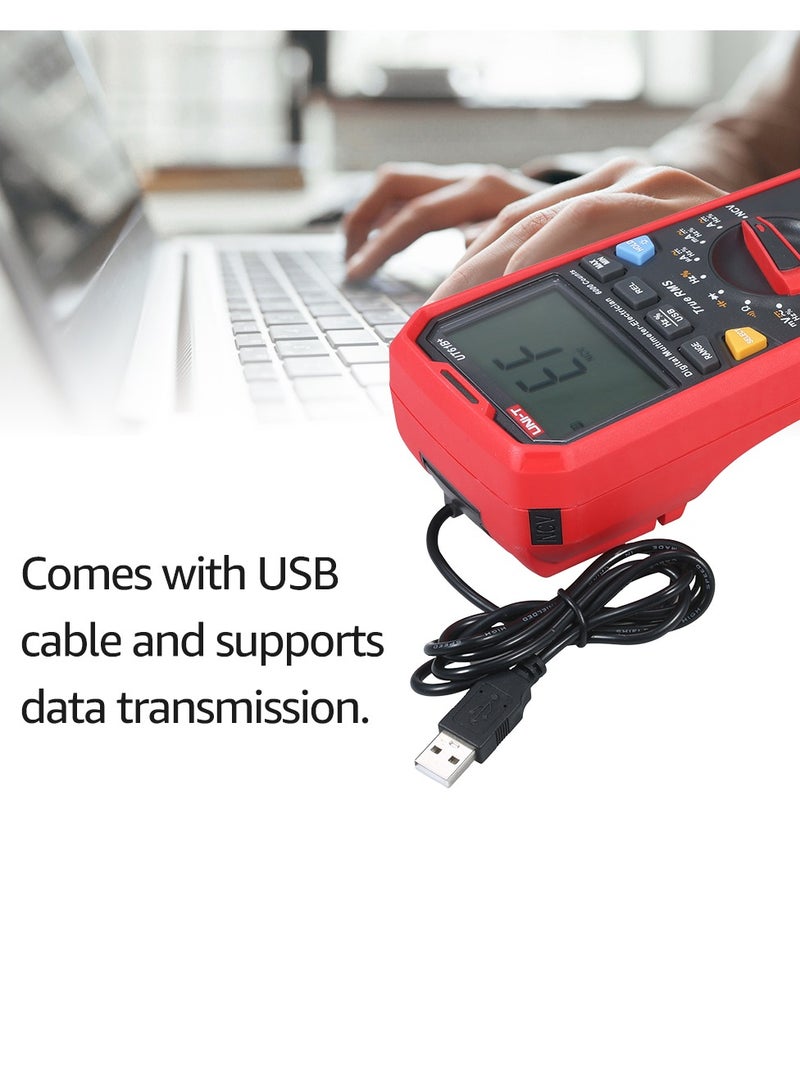 UNI-T UNI-T UT61E+ Digital Multimeter Auto Range High Precision Professional NCV Tester True RMS Multimeter Multifunctional Tester Electric Measuring Instrument Support Data Transmission  - Image 5