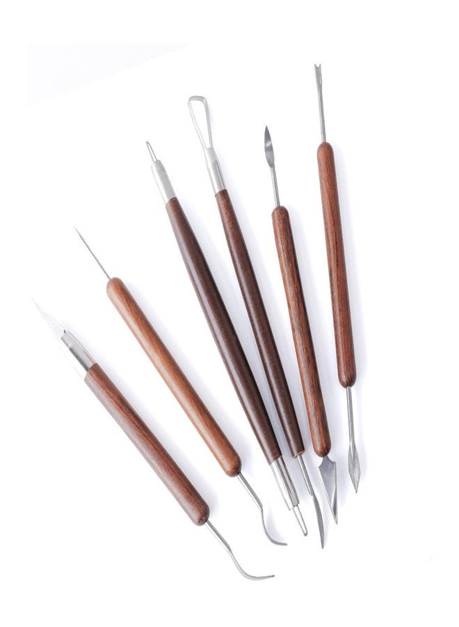 Bewinner Sculpting Tools,6Pcs Assorted Carving Clay Sculpting Hand Chisel Modeling Making Woodworking Process Tool for Paint, Foam Crafts,Art Projects, Sculpture - Image 1