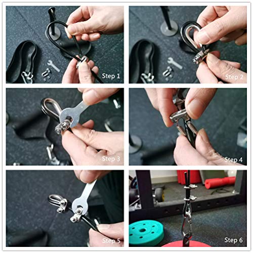 J Bryant Fitness Gym Replacement Customize Cable Fitness Pulley Thick 5mm Heavy Duty Steel Wire Rope for Home Gym Cable Pulley Machine Accessories (Type-C, 157") - Image 4