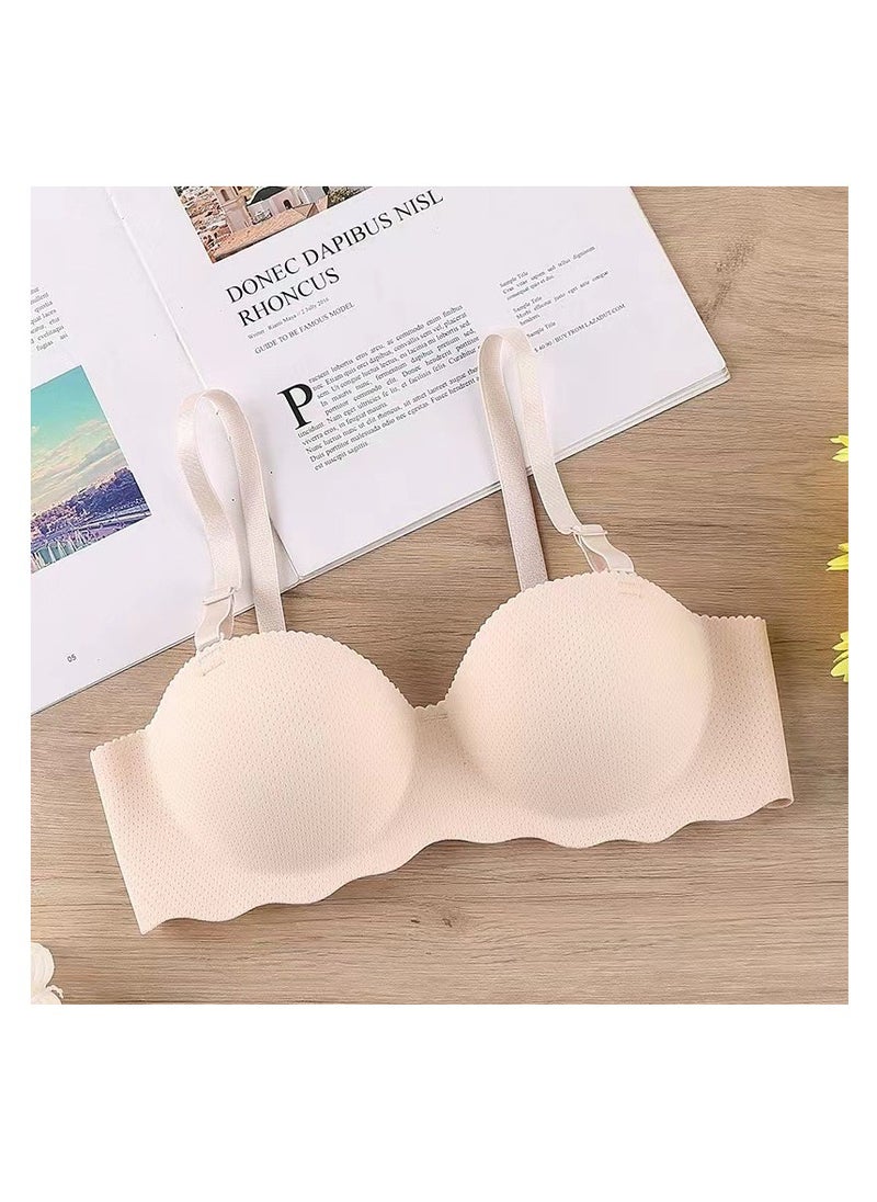 Generic 3 Pieces Women Half Cup Seamless Push Up Bra  - Image 3