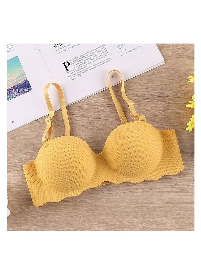 Generic 3 Pieces Women Half Cup Seamless Push Up Bra  - Image 4