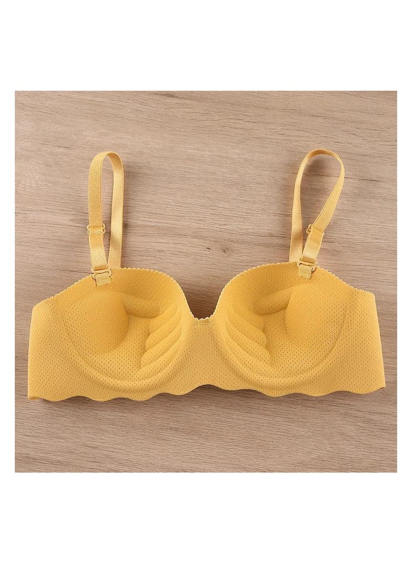 Generic 3 Pieces Women Half Cup Seamless Push Up Bra  - Image 5