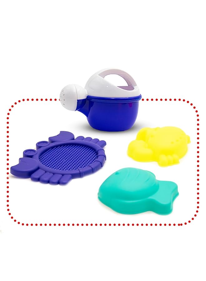 IToys Beach Toys Set 22 Pieces Includes Crocodile Spray Truck Bucket Shovel Moulds - Image 5