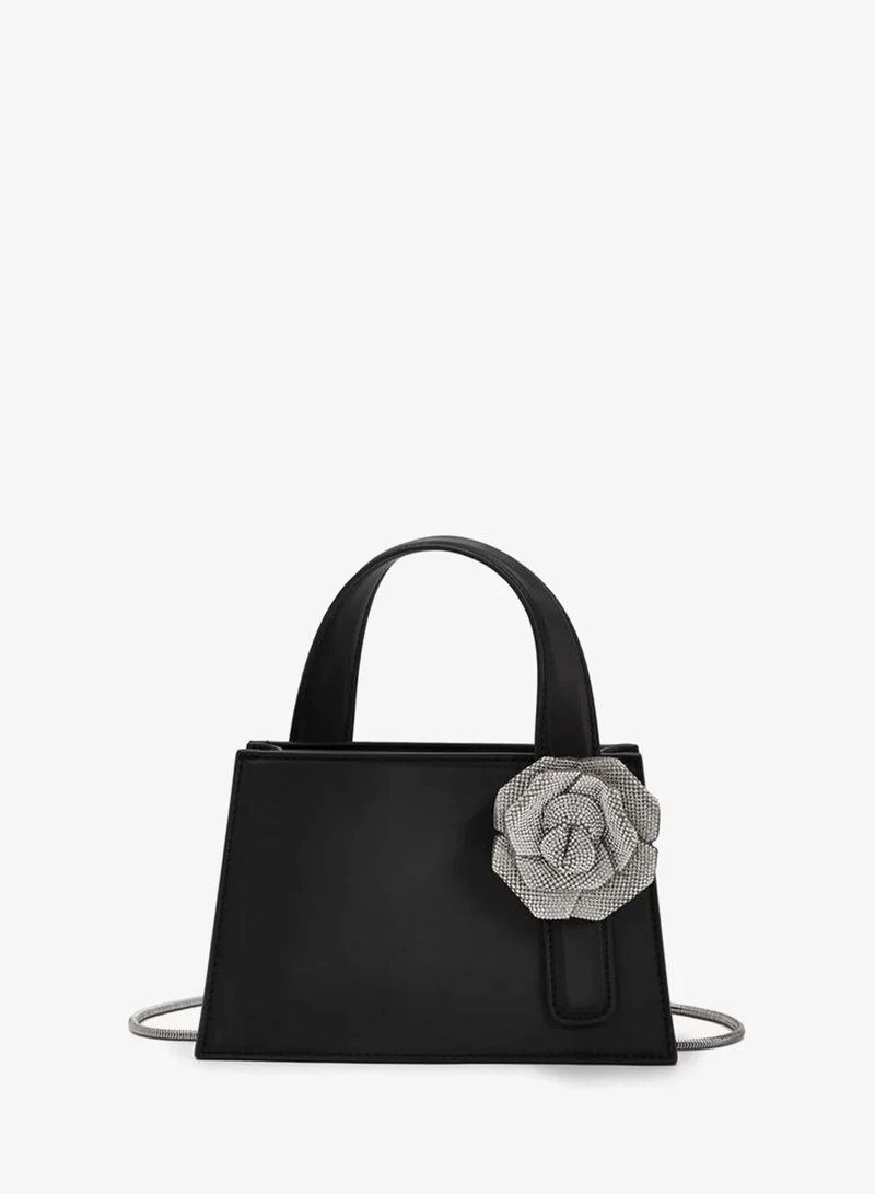 سيليست Floral Embellished Tote Bag With Chain Strap Ramadan Collections