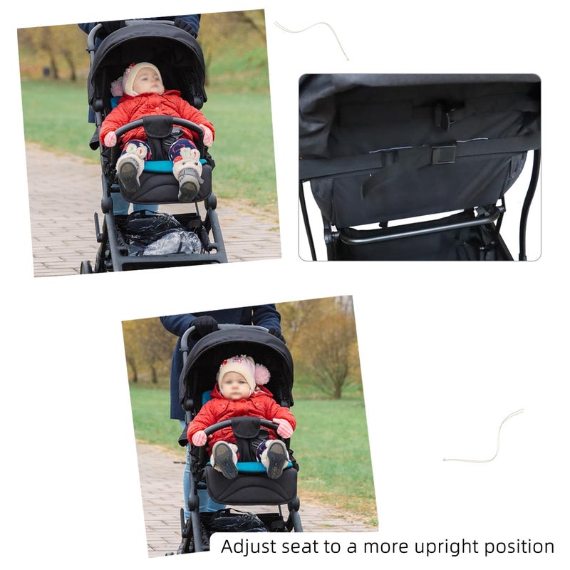 welsoon 2 Pack Pram Sit Up Strap for Stroller Universal Sit Me Up Straps Upright Pram Seat Sit Up Strap for Babyzen Yoyo - Image 5