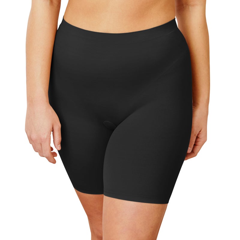 Maidenform womens Cover Your Bases Smoothing Short Dm0035 shapewear half slips, Black, Large US - Image 5