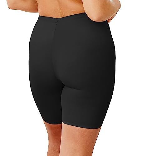 Maidenform womens Cover Your Bases Smoothing Short Dm0035 shapewear half slips, Black, Large US - Image 3