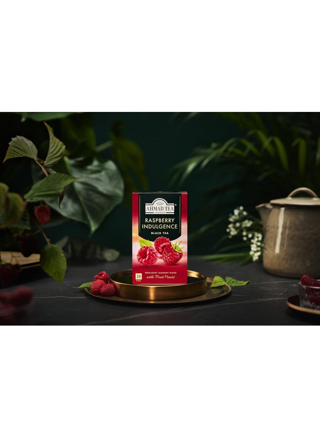 Ahmad Tea - Ahmad Tea Company, Blk Rspbrry, Raspberry Indulgence, 120 Count (Pack of 6) - Image 1