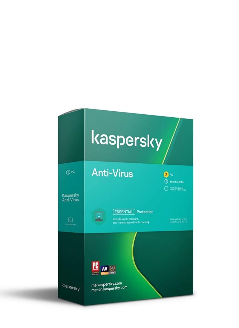 Kaspersky Antivirus Essential Protection 2 Devices-1 Year 