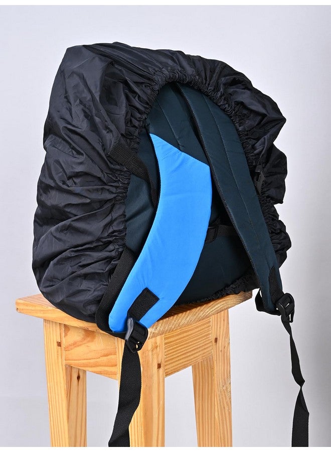 Rupa Dust & Rain Cover for Backpack with Pouch, Waterproof Dustproof Rain Cover Bag Elastic Adjustable for School, College, Office, Trekking Bags (35L,Black) Pack of 2 - Image 4