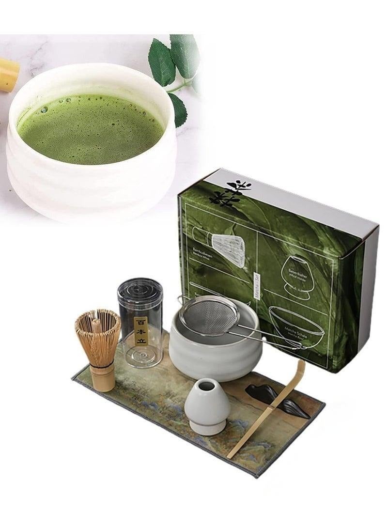 In Air 8 Piece Matcha Whisk Set Bamboo Matcha Tools for Stirring Matcha Tea - Image 1