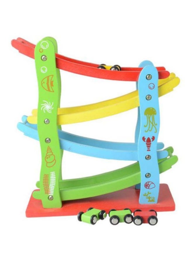 Sharpdo Wood Gliding Cars Ramp Racer Set 10x10x10cm - Image 1