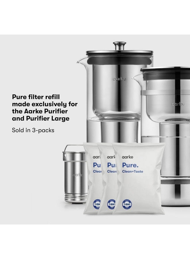aarke Pure Filter Refill Granules - Reduces Heavy Metals for Clean Water, Eco-Friendly, 8-Week Performance, Compatible With Purifier Pitchers (3 Pack) - Image 2