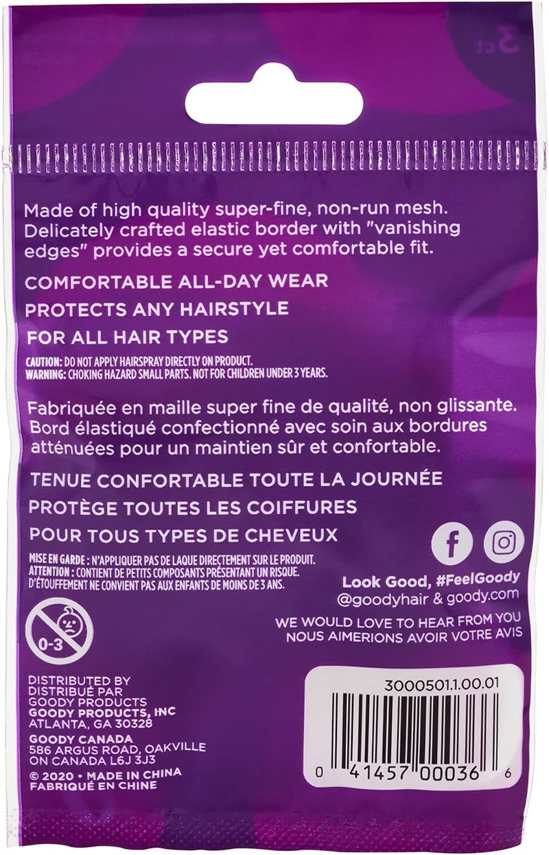 Goody Light Brown Hair Net - 3 Count - Image 2