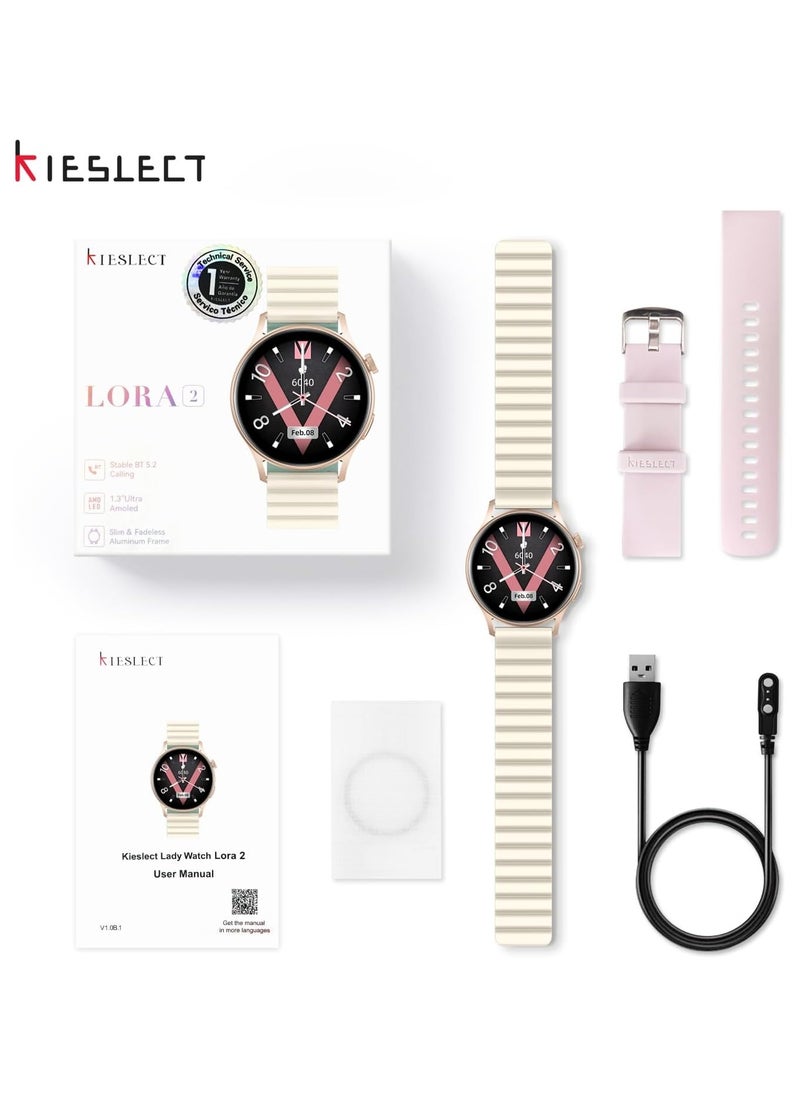 KIESLECT - Lora 2 Bluetooth Calling Lady Smartwatch with Double Strap - Image 1