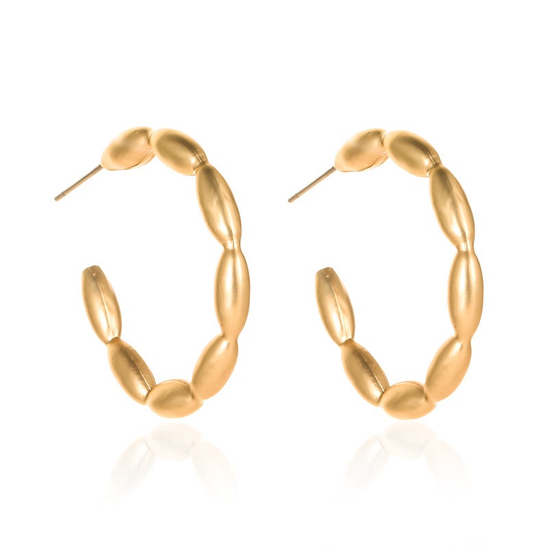 Trendy Hollow Cylindrical Ear Cuffs for Women Yagin 4274