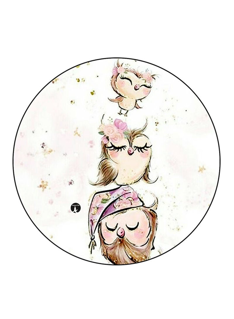 RKN Owls Printed Mouse Pad Multicolour