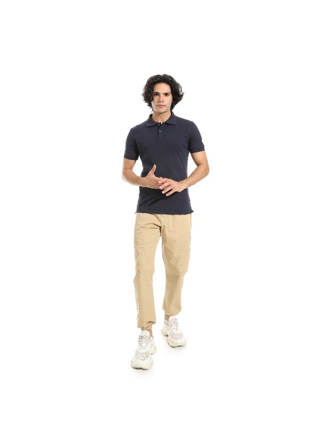 Caesar Men's Plain Polo Shirt with Collar - Image 5