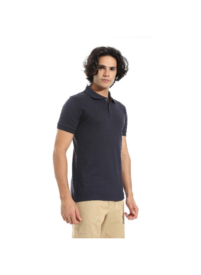 Caesar Men's Plain Polo Shirt with Collar - Image 2