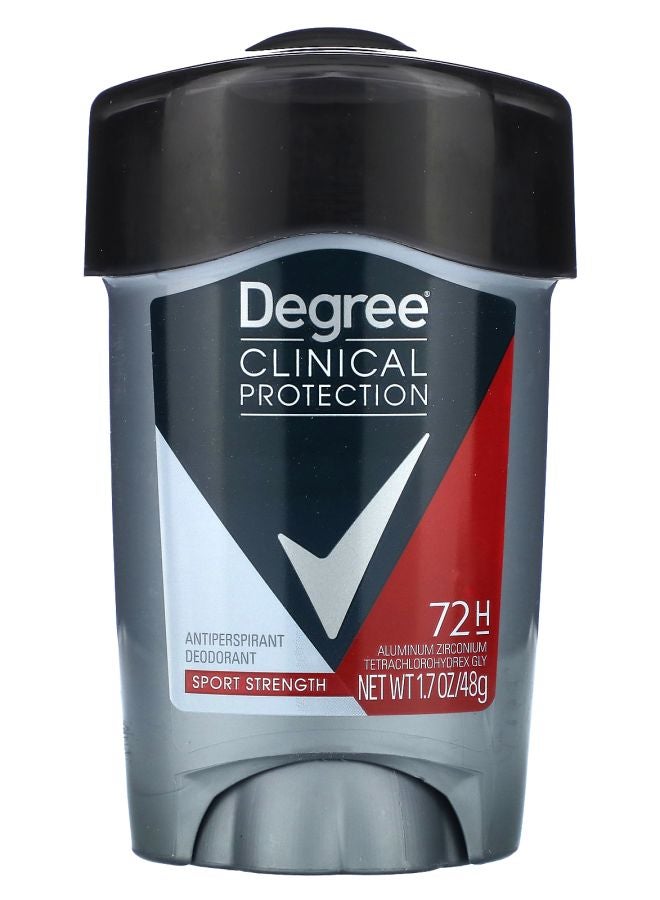 Men Clinical Protection Antiperspirant Deodorant Soft Solid Sport Strength 1.7 oz (48 g)