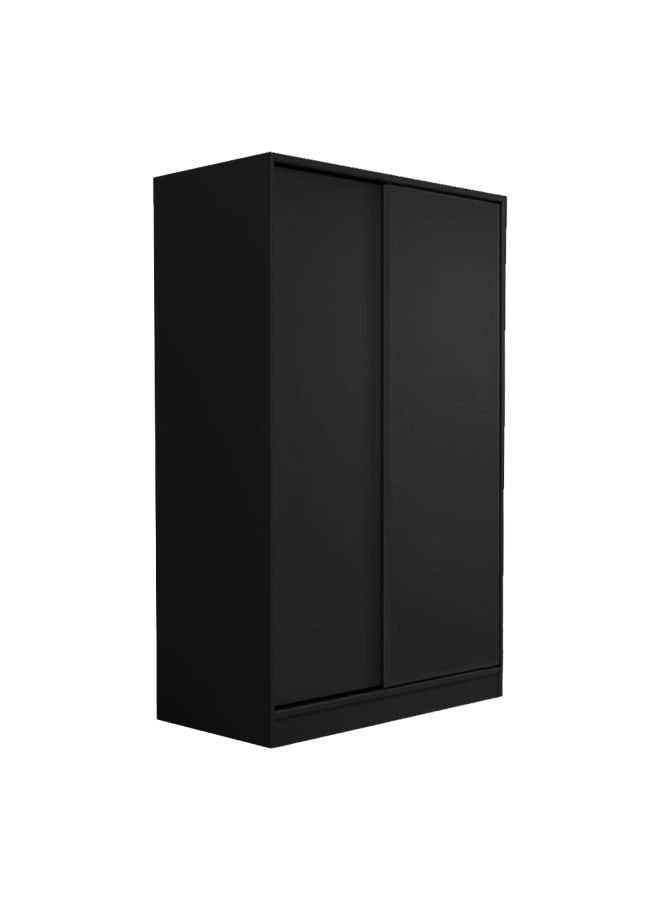 Joints Wardrobe Engineered Wood Black120x180x40 cm  - Image 1