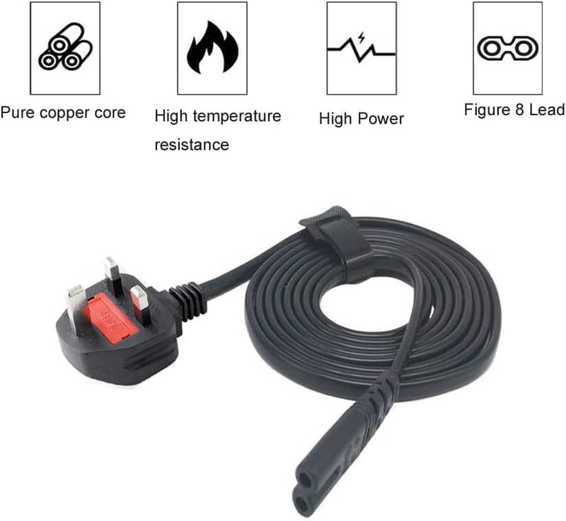 CHILDMORY كابل طاقة متوافق مع PartyBox 100 و200 و300 و1000 و310 لمكبر صوت Bluetooth لاسلكي Party Box - Image 2