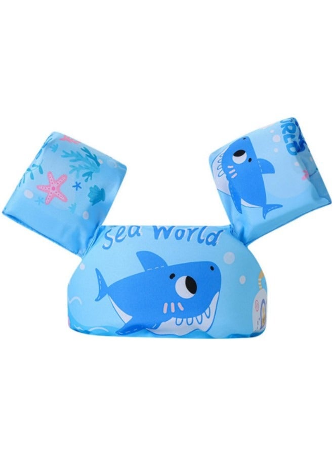 GGEROU Toddler Swim Vest,Swim Arm Bands,Kids Water Wings Arm Floaties,Shark - Image 1