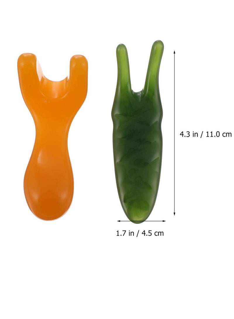 KASTWAVE Natural Jade Facial Massage Roller With Gua Sha Scraping Tool Set - Image 5