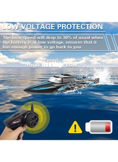 VOLANTEXRC Rc Boat 20Mph Fast Rc Boat For Adults 2.4Ghz Remote Control Boat For Pools And Lake With 2 Rechargeable Batteries Toys Gifts For Boys Girls Black  - Image 5