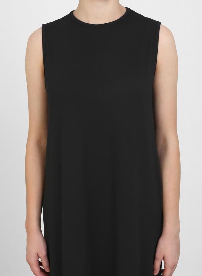 Benin by modanisa Solid Sleeveless Round Neck Maxi Dress - Image 4