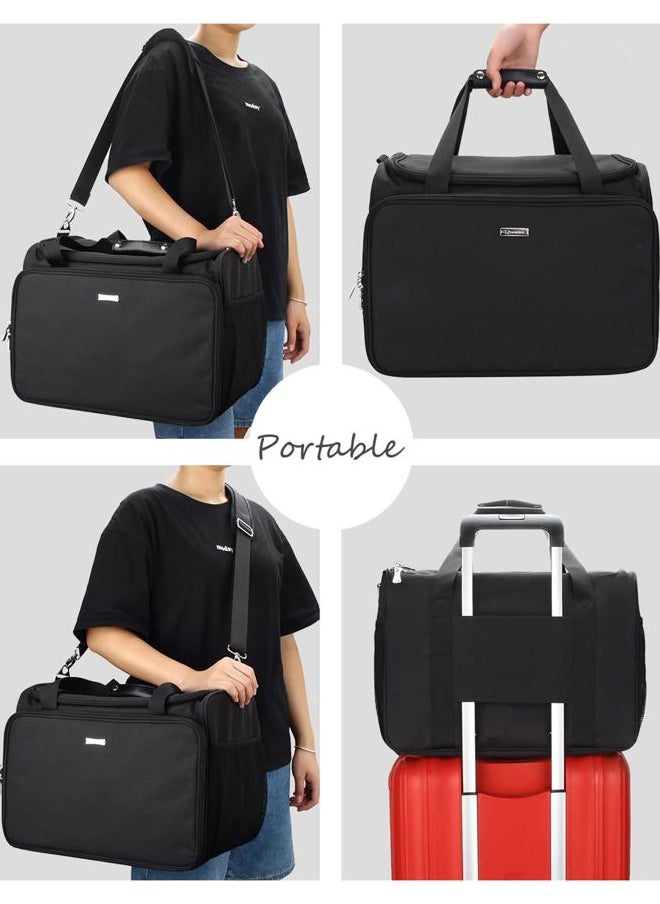 MONSTINA Professional Hairdressing Bag,Hairstylist Travel Bag,Cosmetics Beauty Hairdresser Bag with Shoulder Strap,Hair Makeup Salon Organizer Bag for Barber Insulation Material  - Image 5