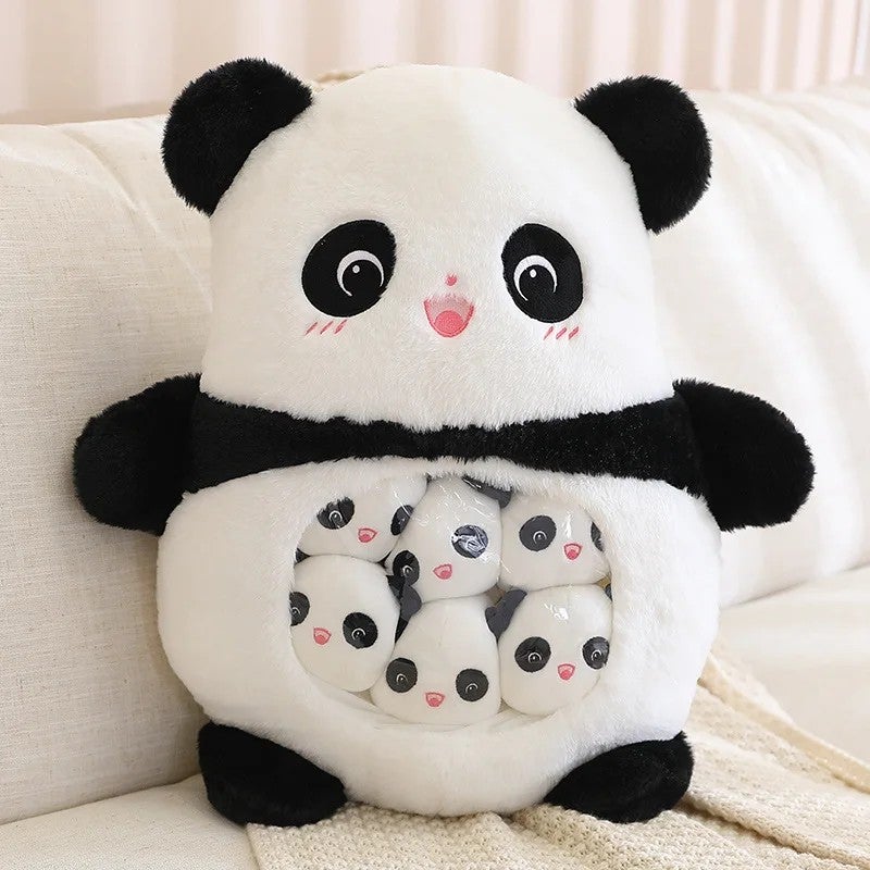 Y&D Cute Stuffed Animal Toys Set – Plush Rabbit, Dinosaur, Bear & Koala with Mini Baby Toys, Snacks, and Throw Pillow for Kids - Image 1