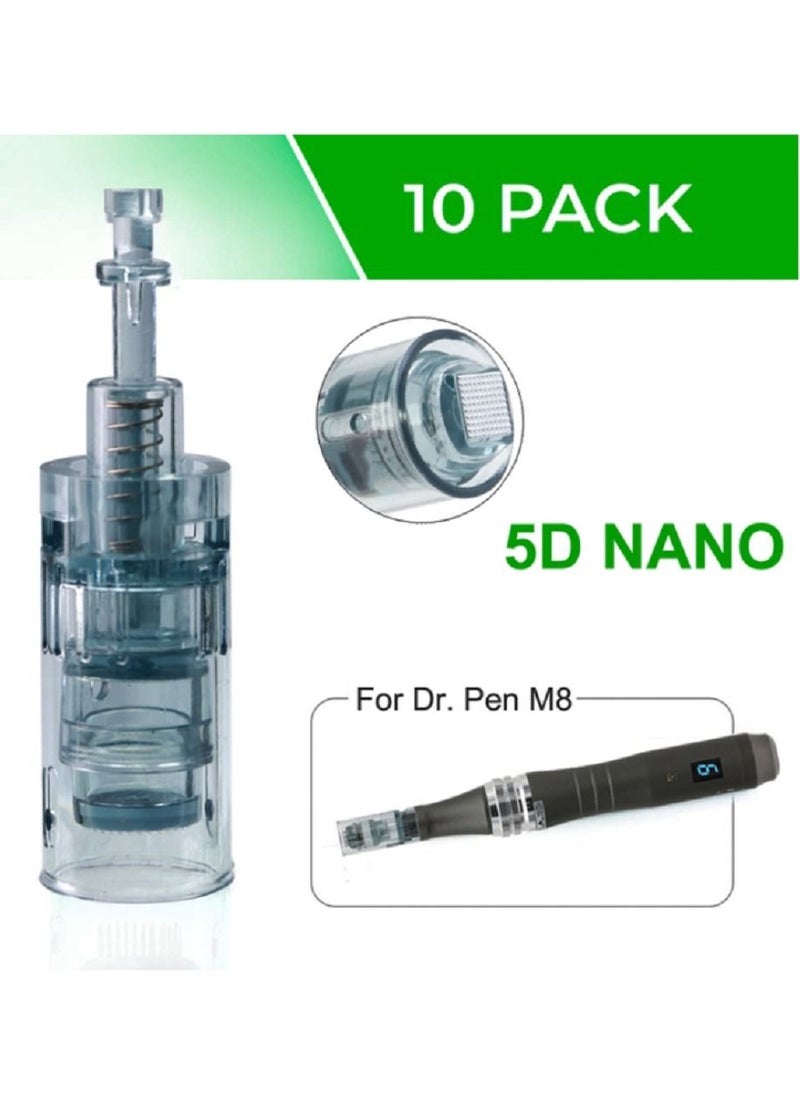 Dr.pen 10Pcs Dr.pen M8 5D Nano Needle Cartridges Derma Pen Replacement Microneedle Cartridge for Skin Care  - Image 2