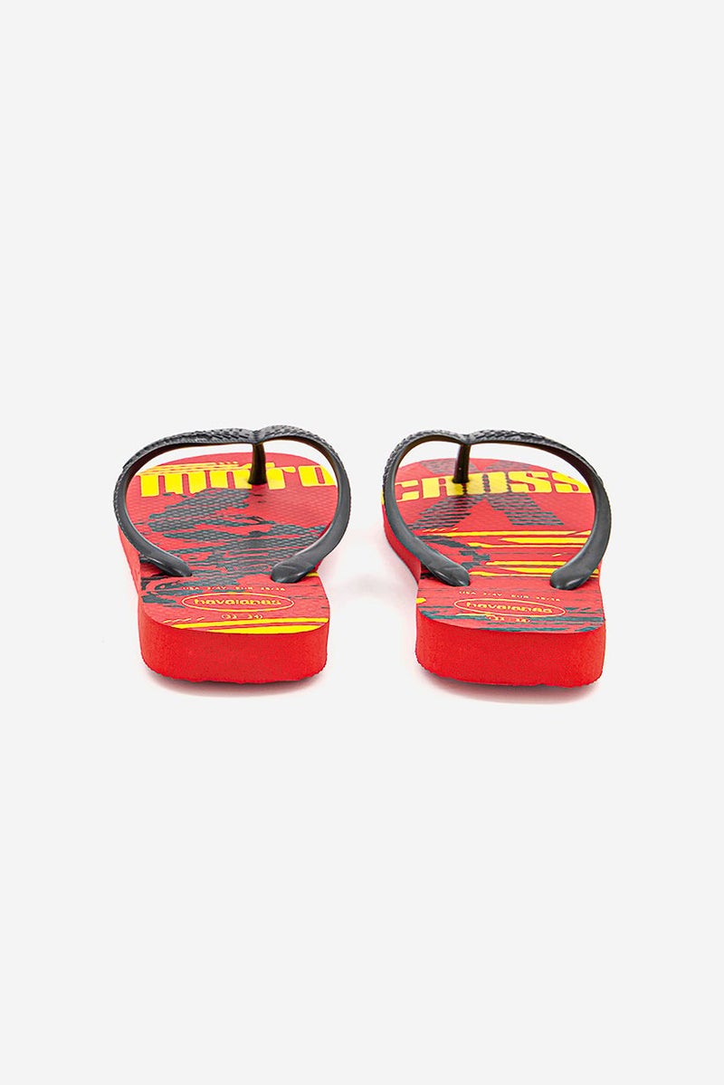 havaianas Kid Boys Slip On Athletic Slippers, Navy, Ruby Red - Image 2