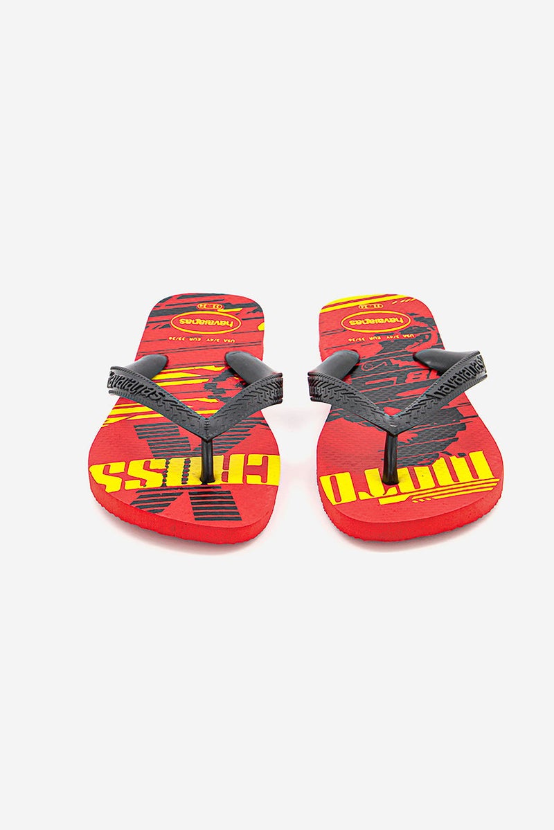 havaianas Kid Boys Slip On Athletic Slippers, Navy, Ruby Red - Image 3