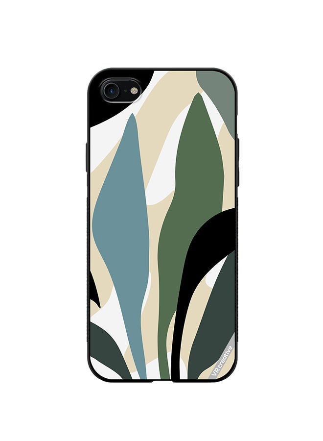 VR CREATIVE Protective Case Cover For Apple iPhone SE (2022) Leaf Tropical Design Multicolour - Image 1