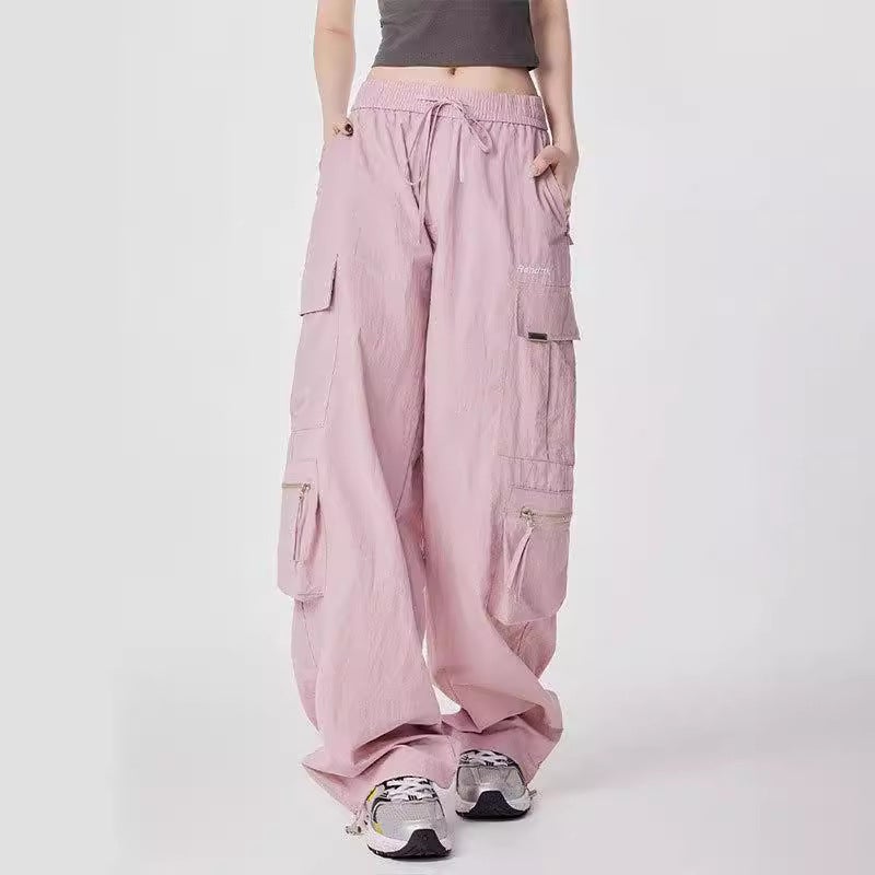 Fashion Workwear Jazz Dance Pants Women'S New American Straight Casual Wide-Leg Pants High Waist Quick-Drying Sports Pants - Image 4