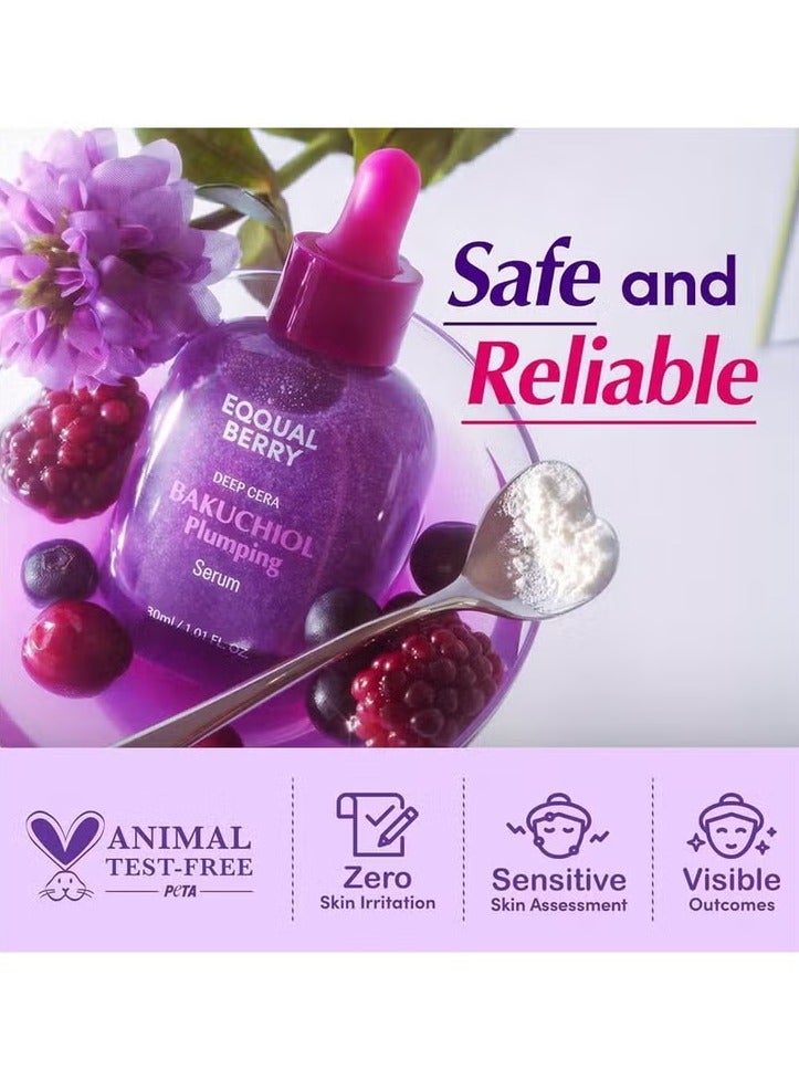 eqqualberry Equal Berry Bakuchiol Serum for Plump, Radiant, and Healthy Skin - Reduces Pores, Fine Lines, and Wrinkles, 2-Pack, 30 + 30ml - Image 2