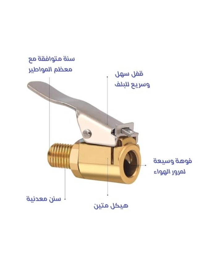 Generic راس لي ماطور الهواء للتحويل من السنة الى كبس على البلف لسهولة وسرعة التعبيئة والتنسيم - AAA194  - Image 3