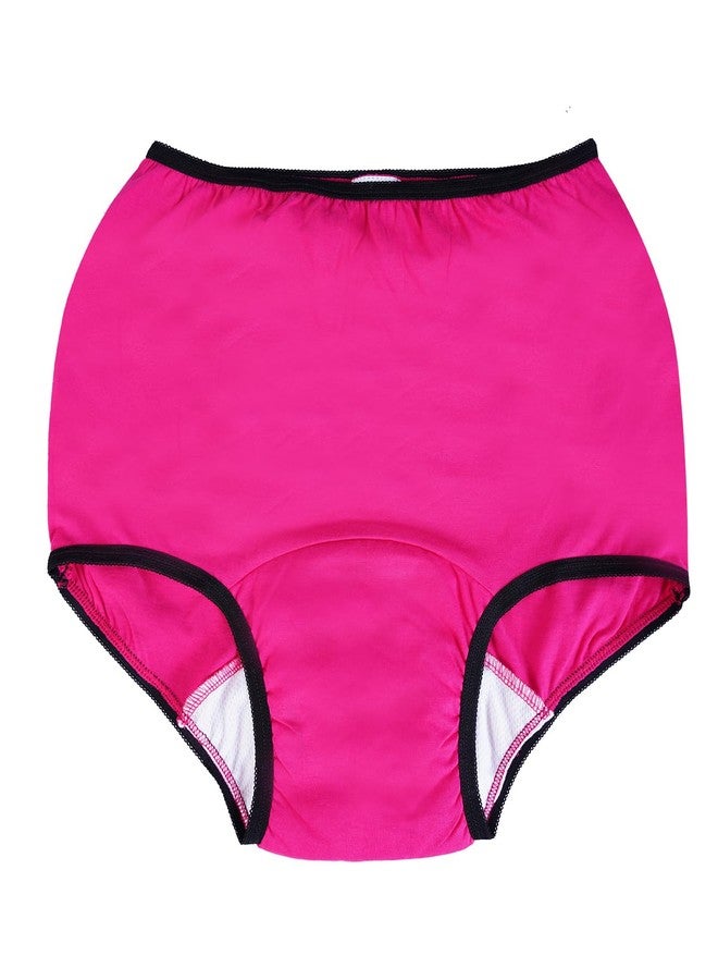 Wemyc Incontinence Underwear For Women I Hipster Style I Washable & Reusable I For Medium Leaks I Adult Diaper I Bedwetting Panty I Colour Raspberry & Purple (XXL) - Image 5
