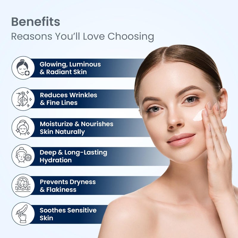vedànkaa Vednkaa Max Moist Shata Dhauta Ghrita Ayurvedic 100 Times Washed Desi Cow Ghee Moisturizer for Dry Oily Skin Lightweight DayNight Face Cream for Skin Glow Firmness 100g - Image 3