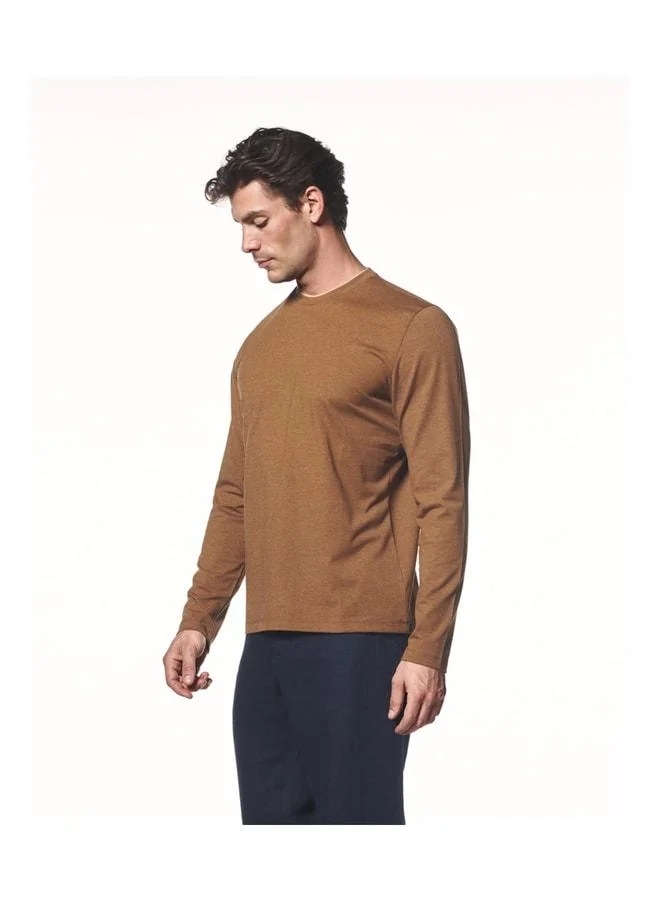 Liwali  Long-sleeve T-Shirt with Contrast Details. for Men | Best Price UAE